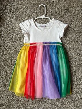 Hanna Andersson Rainbow Tulle t-Shirt Dress